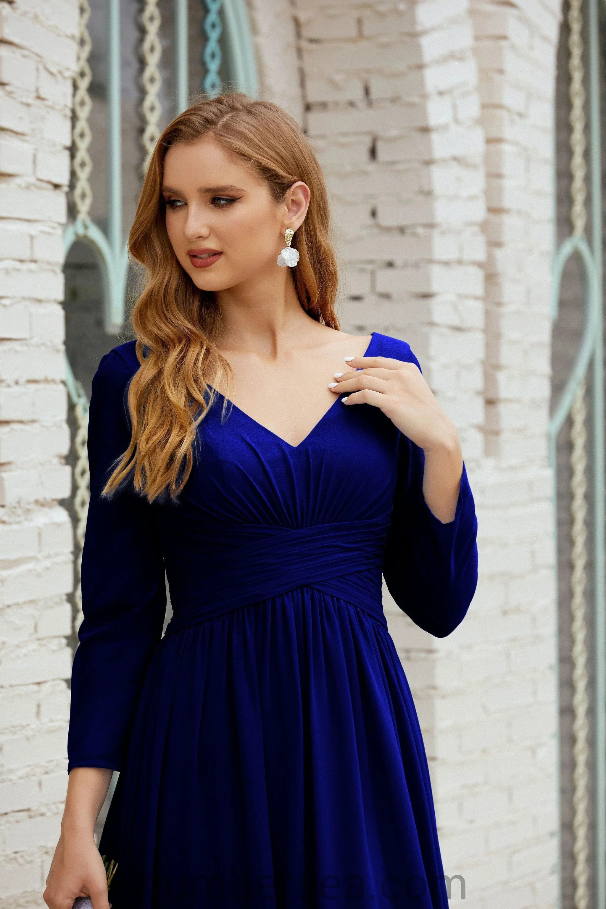 Numbersea Bridesmaid Dress Chiffon Formal Party Dress Evening Dress 28016 - Image 109