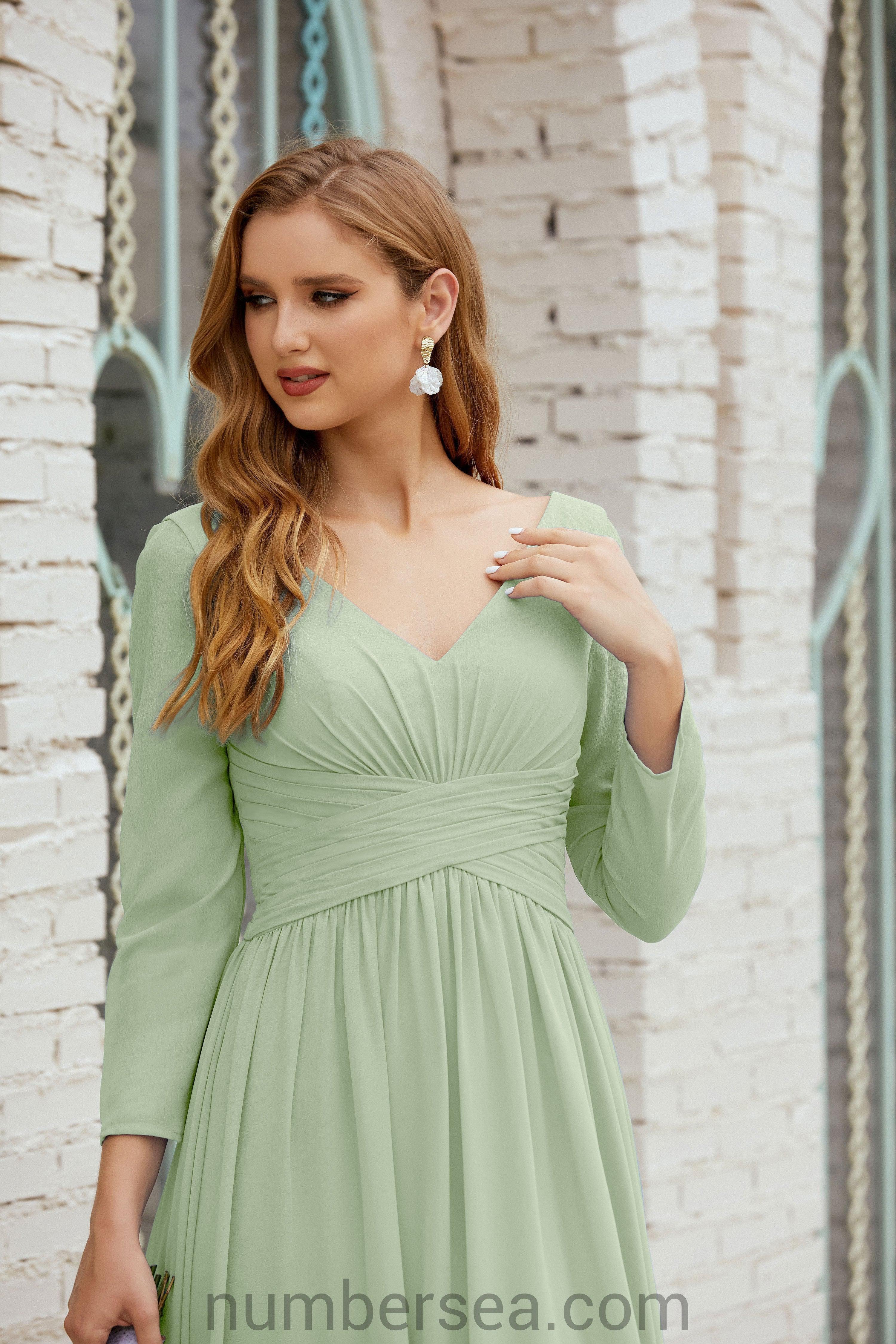 Numbersea Bridesmaid Dress Chiffon Formal Party Dress Evening Dress 28016 - Image 13