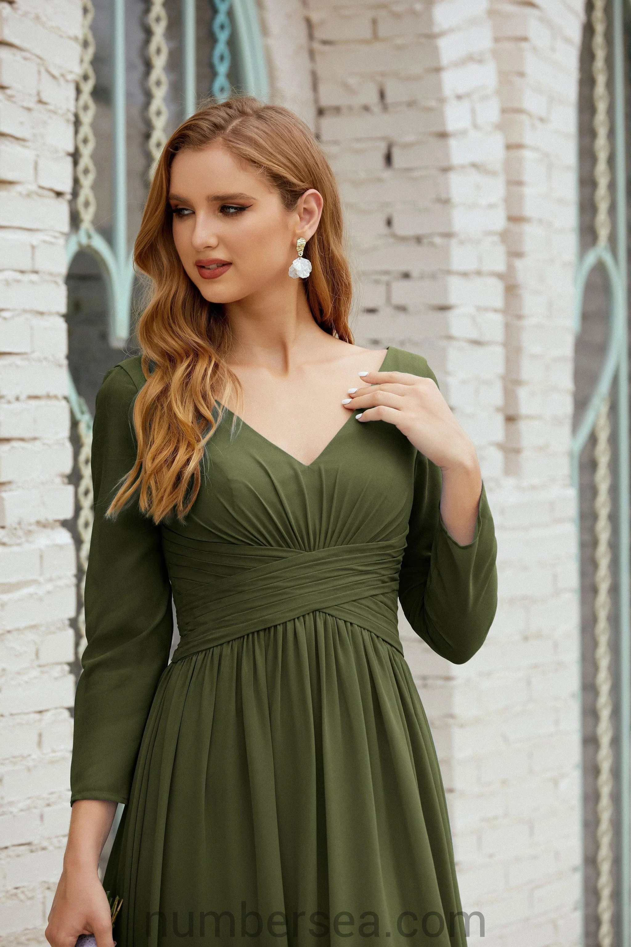 Numbersea Bridesmaid Dress Chiffon Formal Party Dress Evening Dress 28016 - Image 19