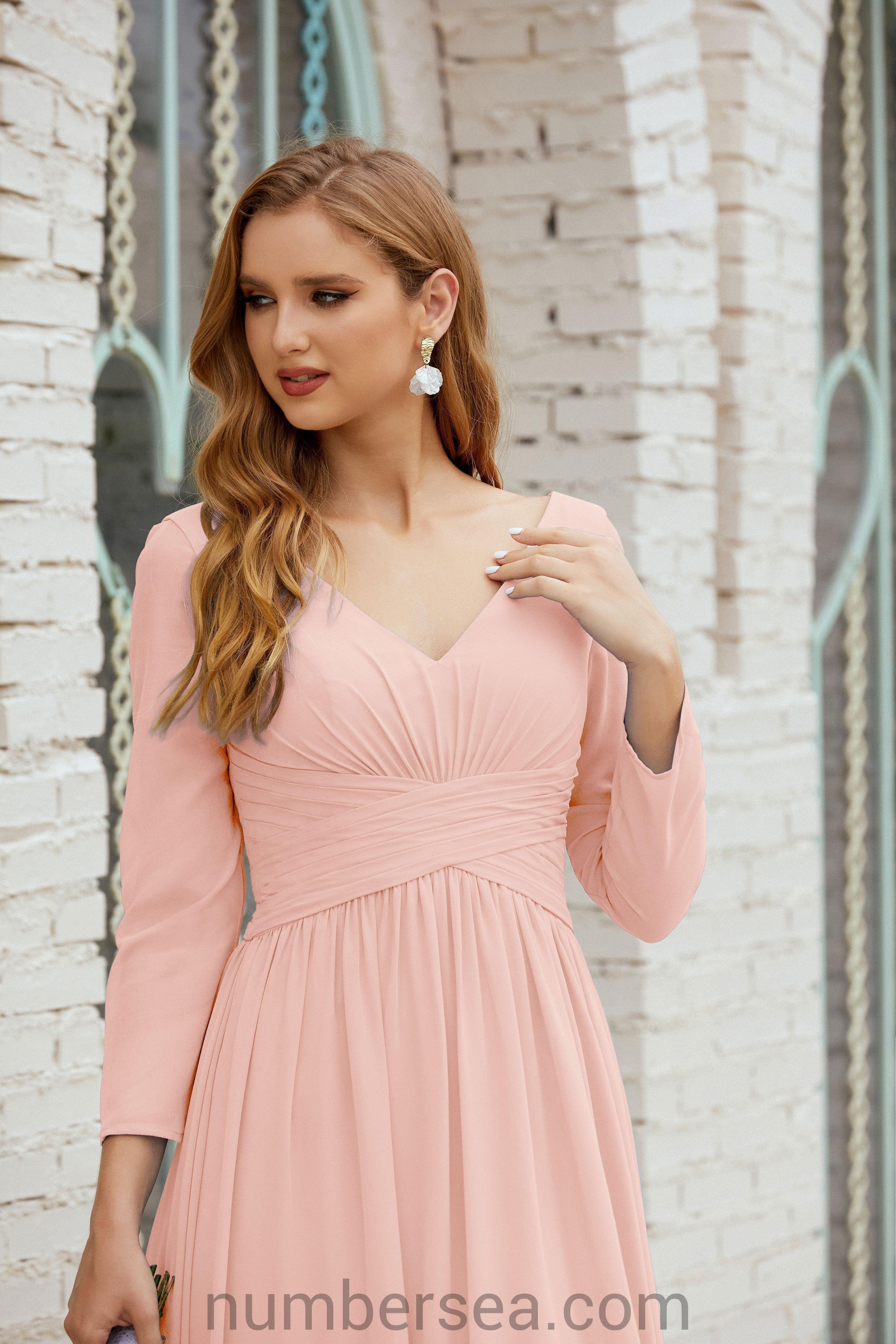Numbersea Bridesmaid Dress Chiffon Formal Party Dress Evening Dress 28016 - Image 25