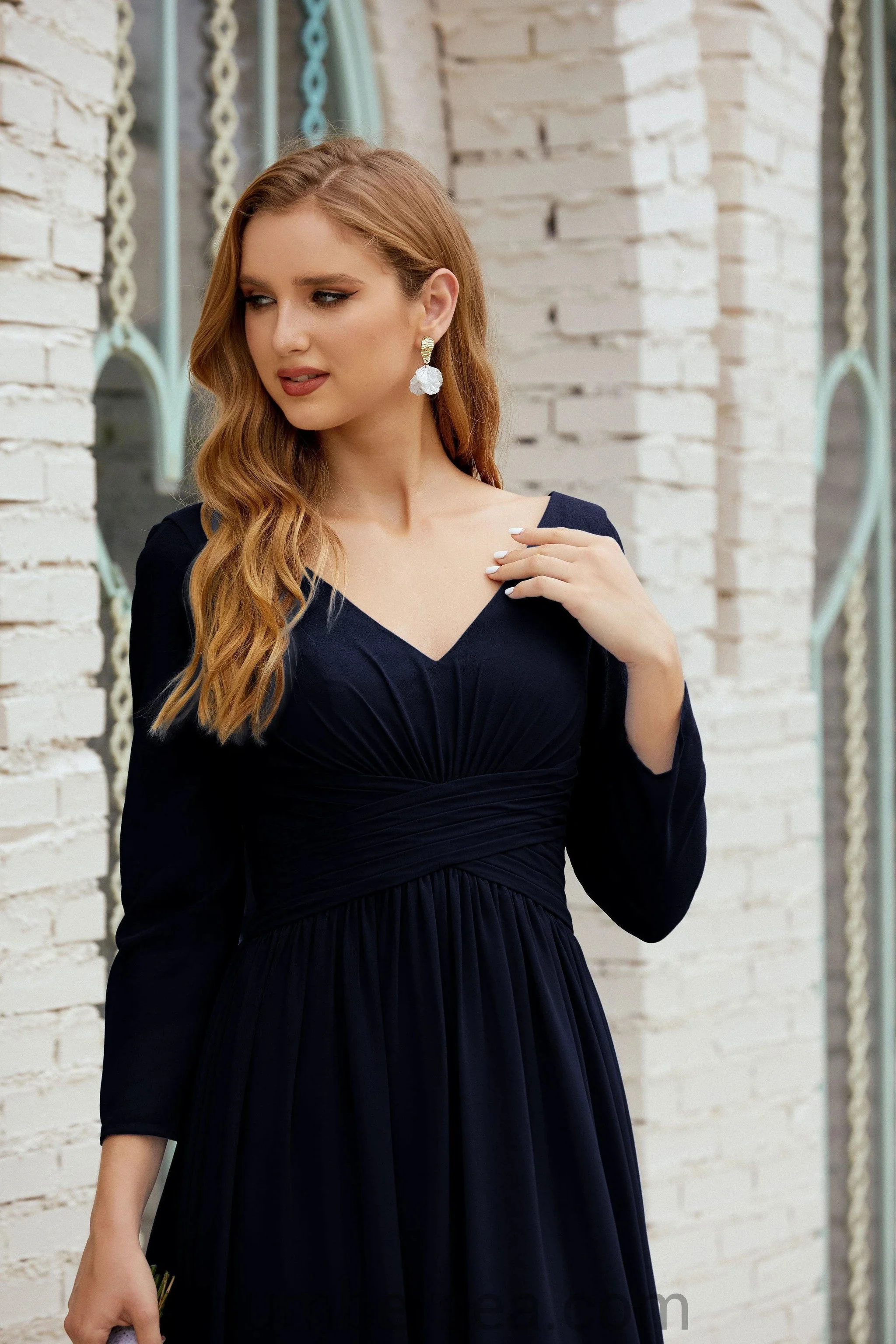Numbersea Bridesmaid Dress Chiffon Formal Party Dress Evening Dress 28016 - Image 52