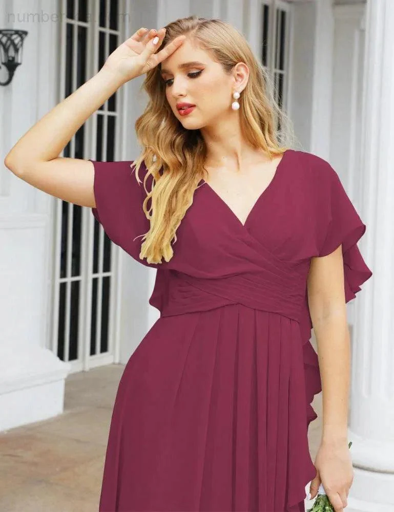 Numbersea Bridesmaid Dresses Backless Formal Prom Gowns for Evening Party Mother of The Bride Dress 28040 - Image 102