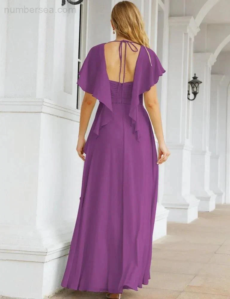 Numbersea Bridesmaid Dresses Backless Formal Prom Gowns for Evening Party Mother of The Bride Dress 28040 - Image 107