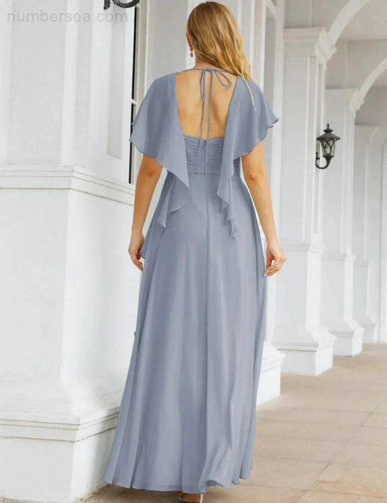 Numbersea Bridesmaid Dresses Backless Formal Prom Gowns for Evening Party Mother of The Bride Dress 28040 - Image 11