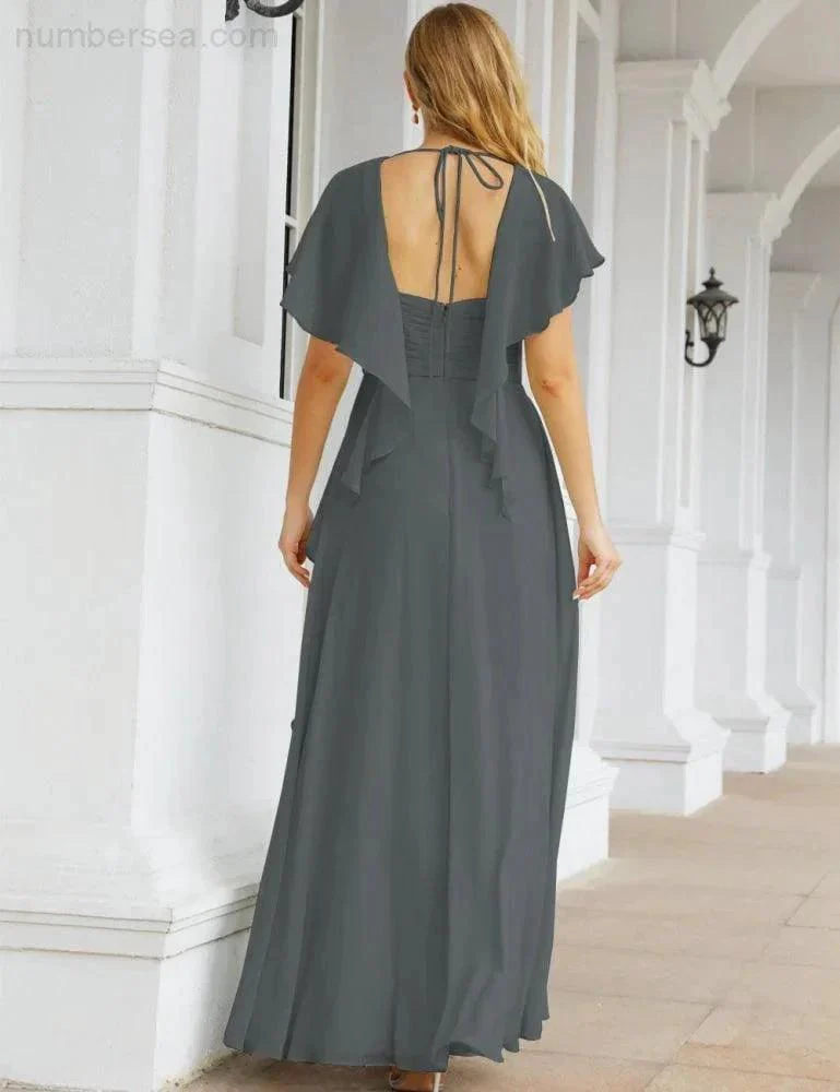 Numbersea Bridesmaid Dresses Backless Formal Prom Gowns for Evening Party Mother of The Bride Dress 28040 - Image 113