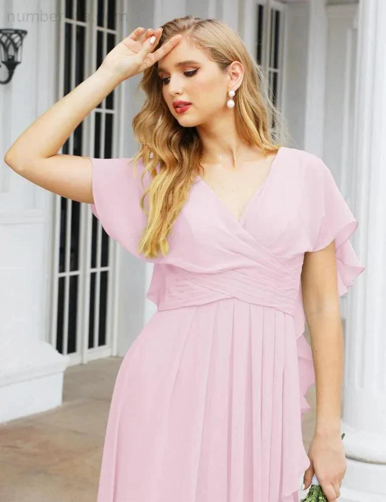 Numbersea Bridesmaid Dresses Backless Formal Prom Gowns for Evening Party Mother of The Bride Dress 28040 - Image 117