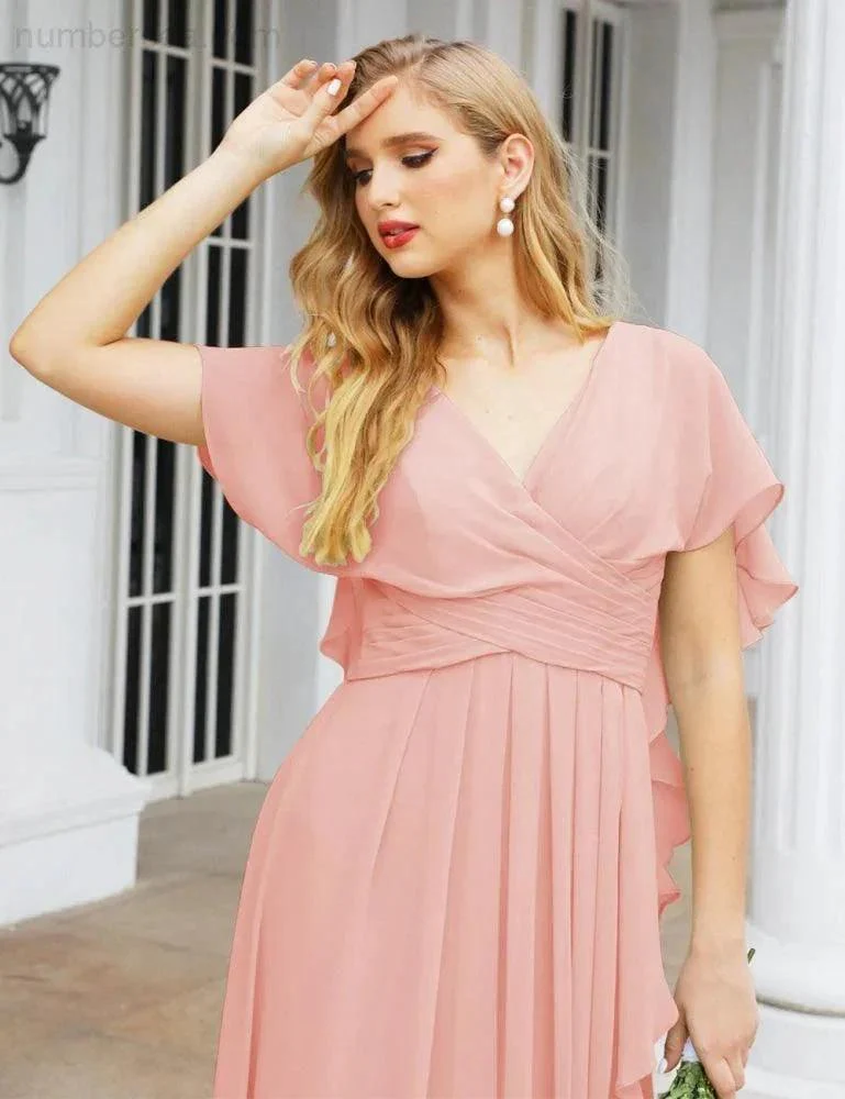 Numbersea Bridesmaid Dresses Backless Formal Prom Gowns for Evening Party Mother of The Bride Dress 28040 - Image 120