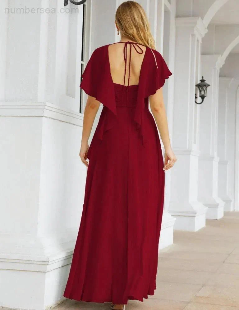 Numbersea Bridesmaid Dresses Backless Formal Prom Gowns for Evening Party Mother of The Bride Dress 28040 - Image 122