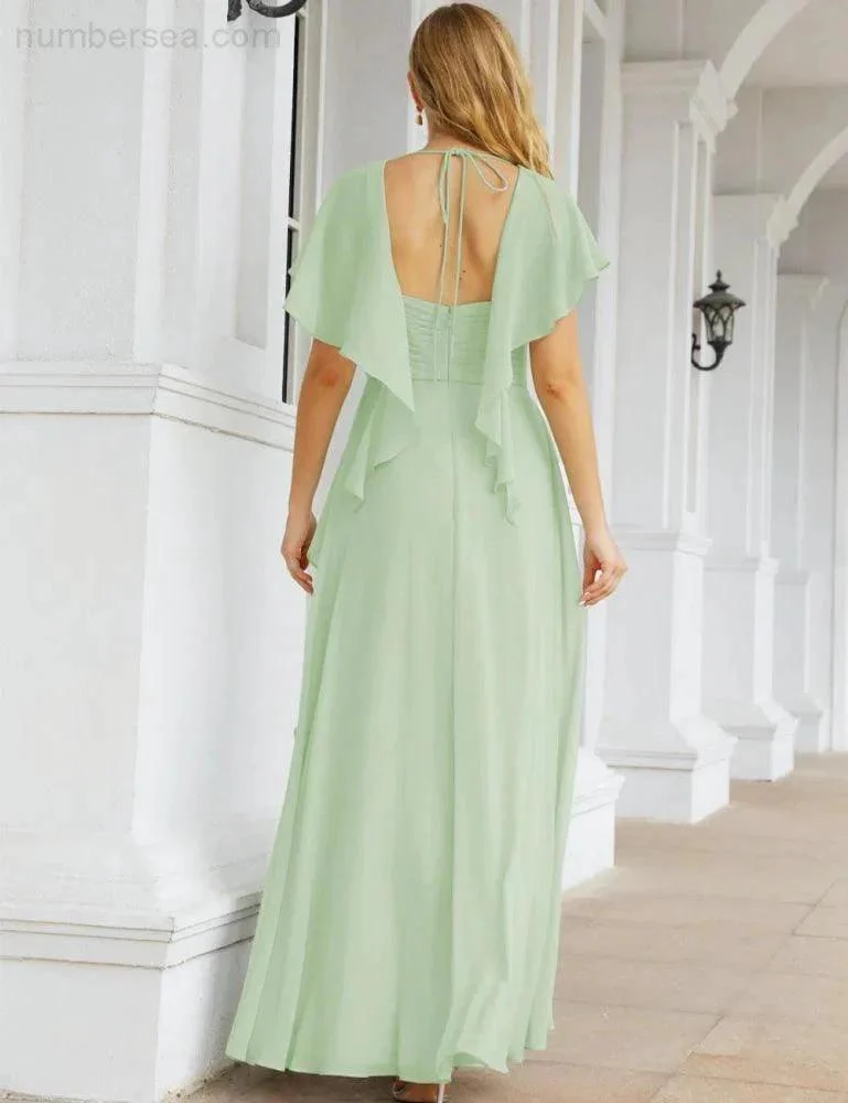 Numbersea Bridesmaid Dresses Backless Formal Prom Gowns for Evening Party Mother of The Bride Dress 28040 - Image 14
