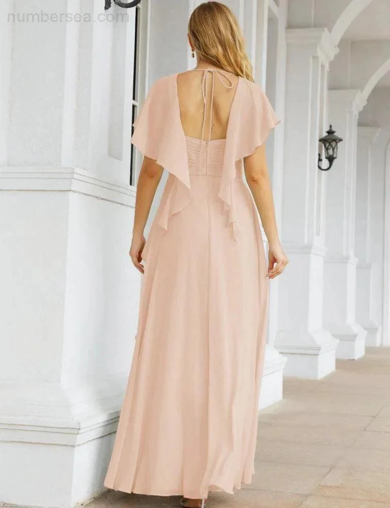 Numbersea Bridesmaid Dresses Backless Formal Prom Gowns for Evening Party Mother of The Bride Dress 28040 - Image 23