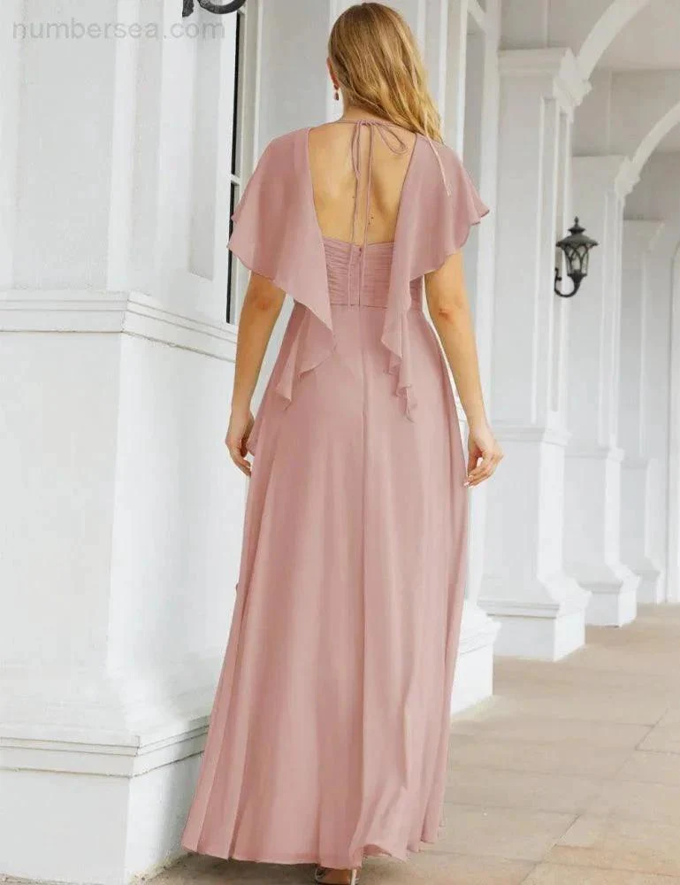Numbersea Bridesmaid Dresses Backless Formal Prom Gowns for Evening Party Mother of The Bride Dress 28040 - Image 26