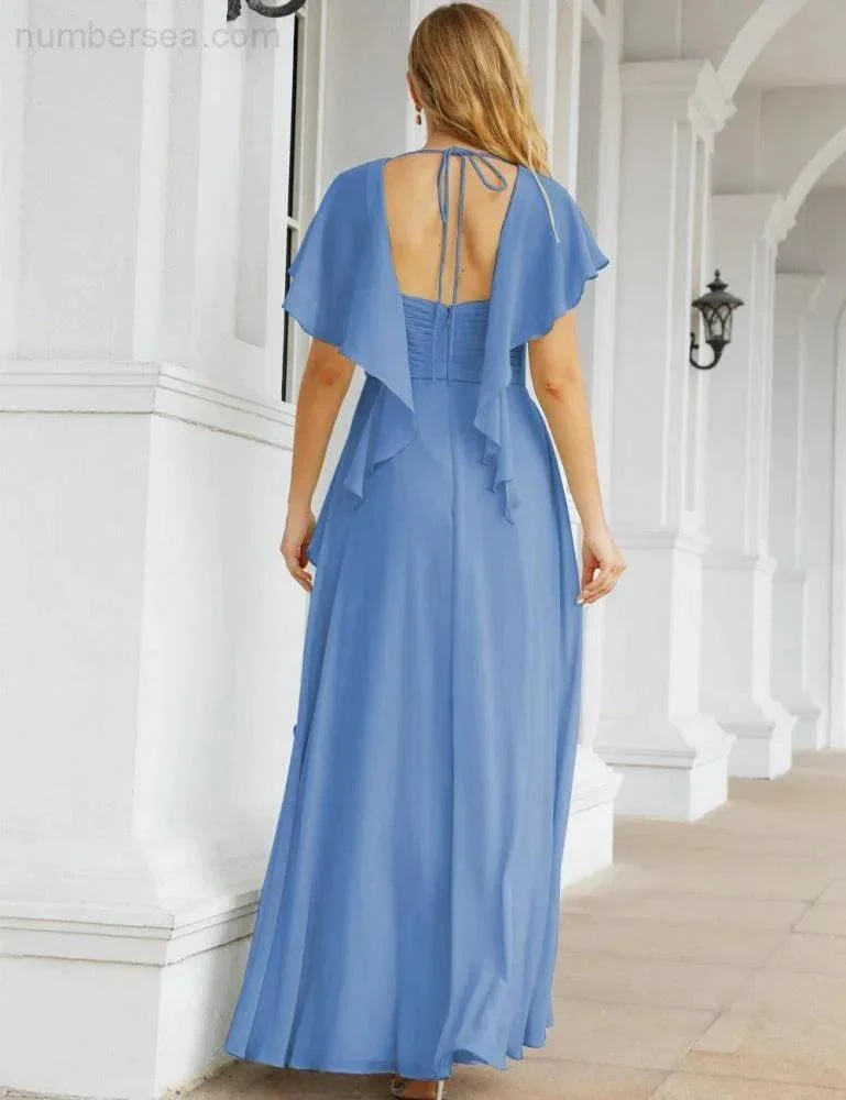 Numbersea Bridesmaid Dresses Backless Formal Prom Gowns for Evening Party Mother of The Bride Dress 28040 - Image 29