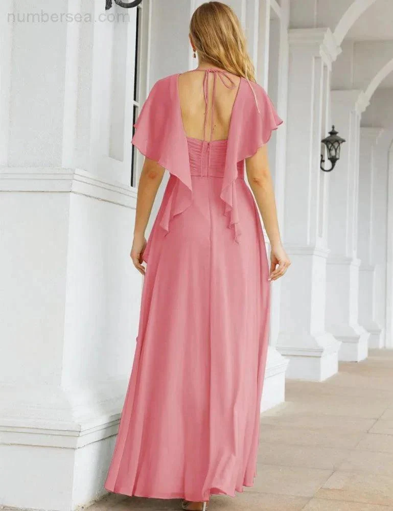 Numbersea Bridesmaid Dresses Backless Formal Prom Gowns for Evening Party Mother of The Bride Dress 28040 - Image 32