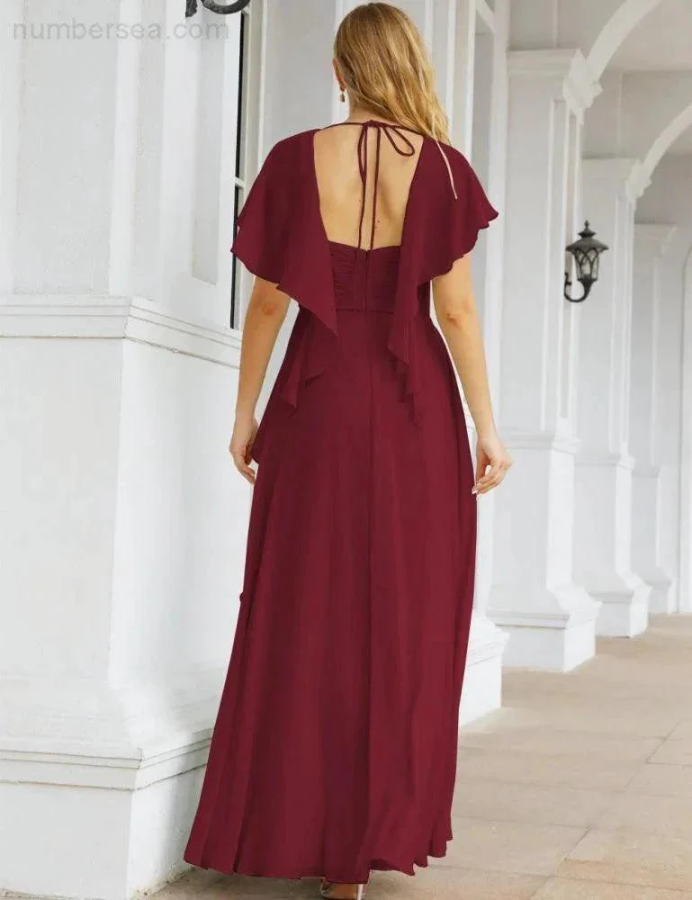 Numbersea Bridesmaid Dresses Backless Formal Prom Gowns for Evening Party Mother of The Bride Dress 28040 - Image 35