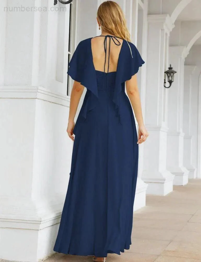Numbersea Bridesmaid Dresses Backless Formal Prom Gowns for Evening Party Mother of The Bride Dress 28040 - Image 38