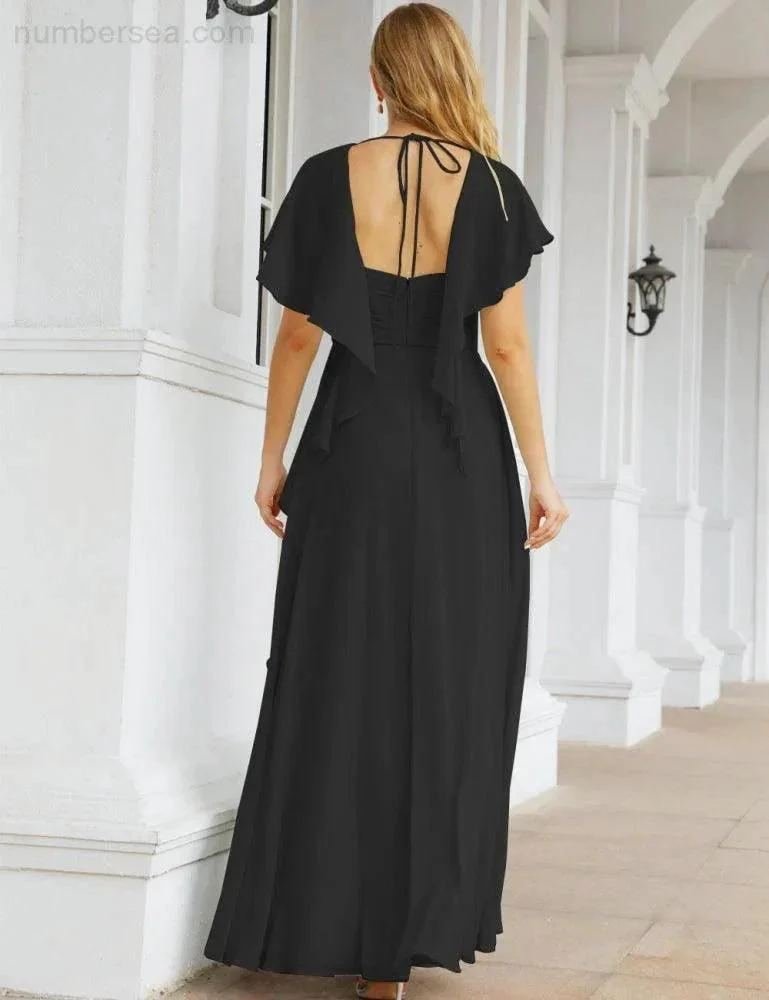 Numbersea Bridesmaid Dresses Backless Formal Prom Gowns for Evening Party Mother of The Bride Dress 28040 - Image 44