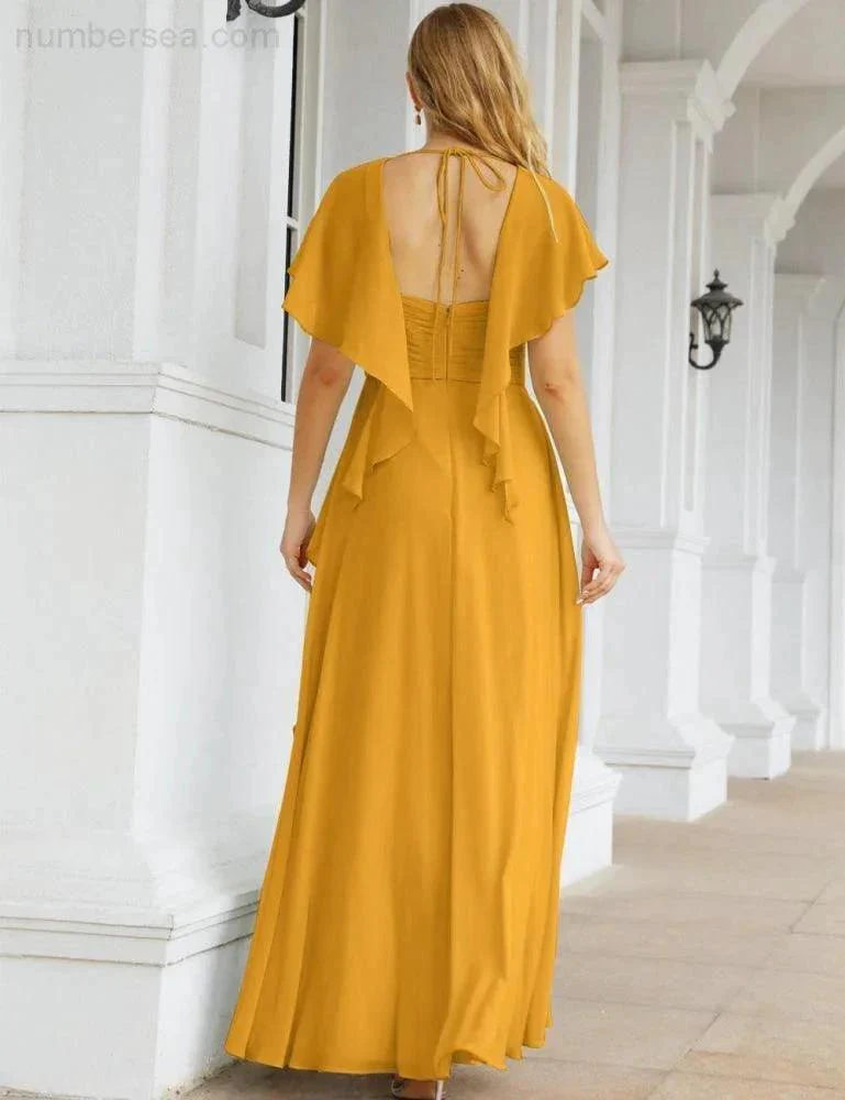 Numbersea Bridesmaid Dresses Backless Formal Prom Gowns for Evening Party Mother of The Bride Dress 28040 - Image 5