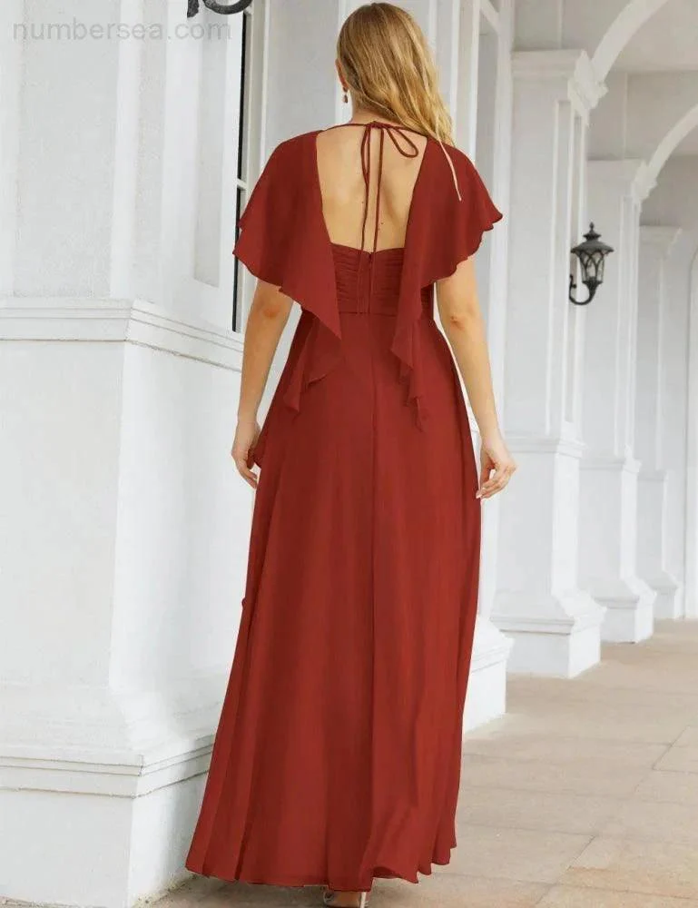 Numbersea Bridesmaid Dresses Backless Formal Prom Gowns for Evening Party Mother of The Bride Dress 28040 - Image 56