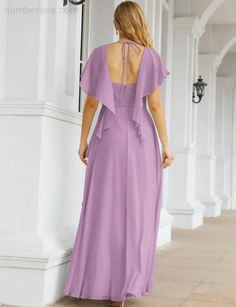Numbersea Bridesmaid Dresses Backless Formal Prom Gowns for Evening Party Mother of The Bride Dress 28040 - Image 62