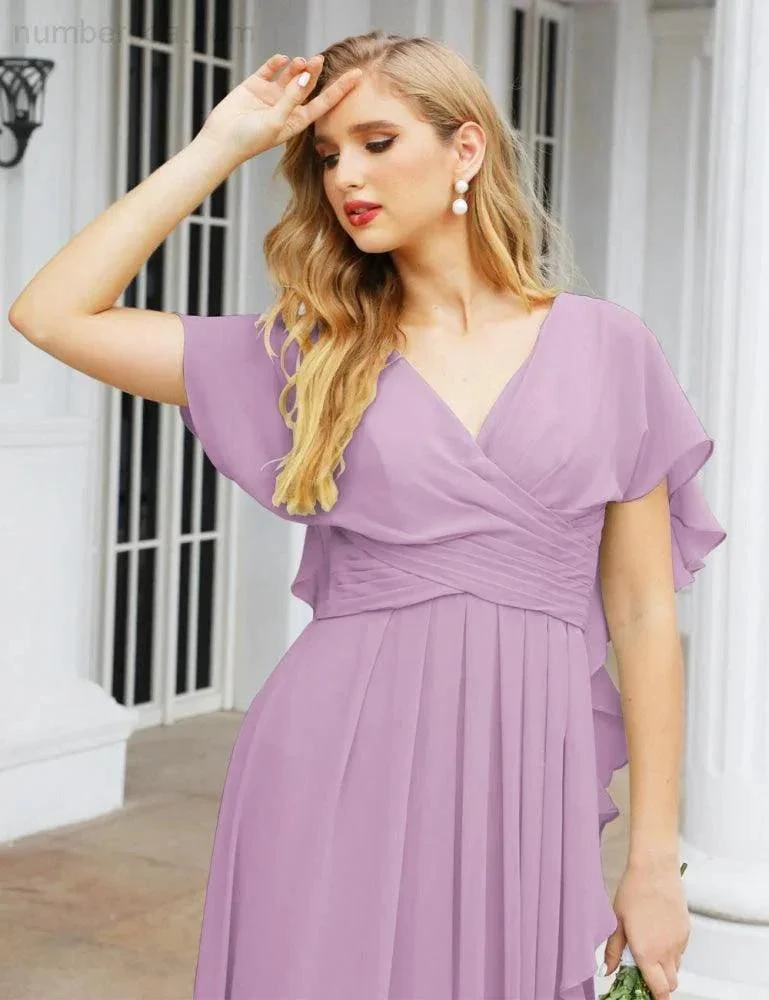 Numbersea Bridesmaid Dresses Backless Formal Prom Gowns for Evening Party Mother of The Bride Dress 28040 - Image 63