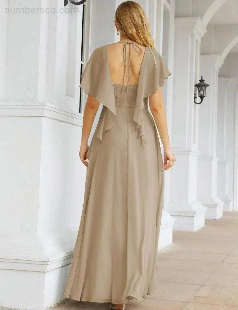 Numbersea Bridesmaid Dresses Backless Formal Prom Gowns for Evening Party Mother of The Bride Dress 28040 - Image 71