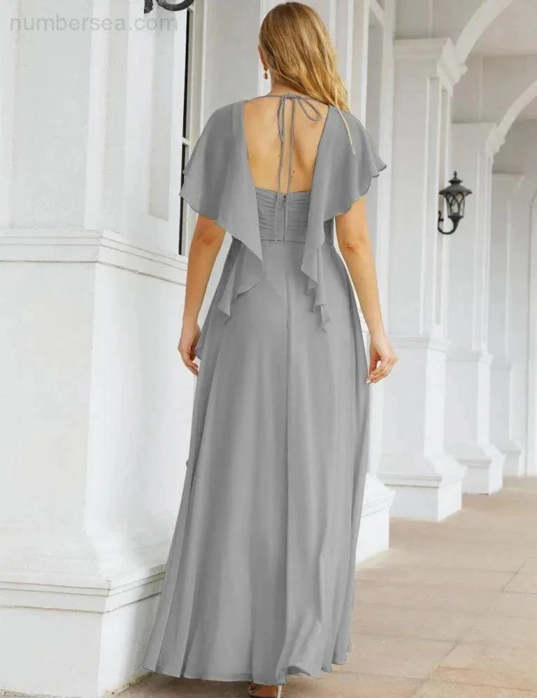 Numbersea Bridesmaid Dresses Backless Formal Prom Gowns for Evening Party Mother of The Bride Dress 28040 - Image 74