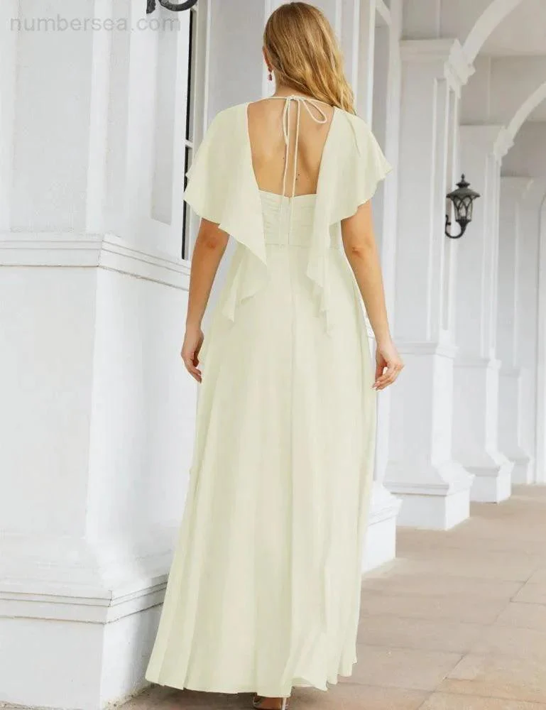 Numbersea Bridesmaid Dresses Backless Formal Prom Gowns for Evening Party Mother of The Bride Dress 28040 - Image 77