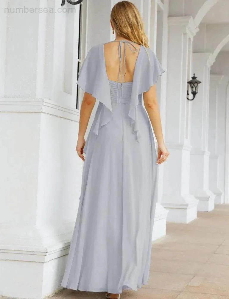 Numbersea Bridesmaid Dresses Backless Formal Prom Gowns for Evening Party Mother of The Bride Dress 28040 - Image 8