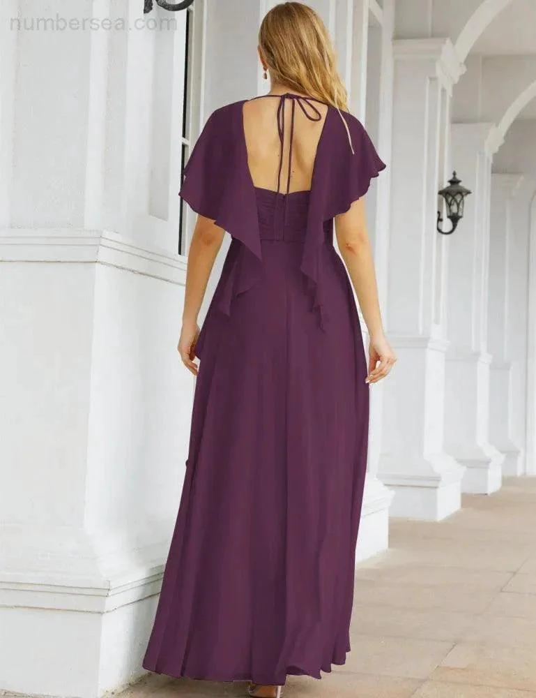 Numbersea Bridesmaid Dresses Backless Formal Prom Gowns for Evening Party Mother of The Bride Dress 28040 - Image 92