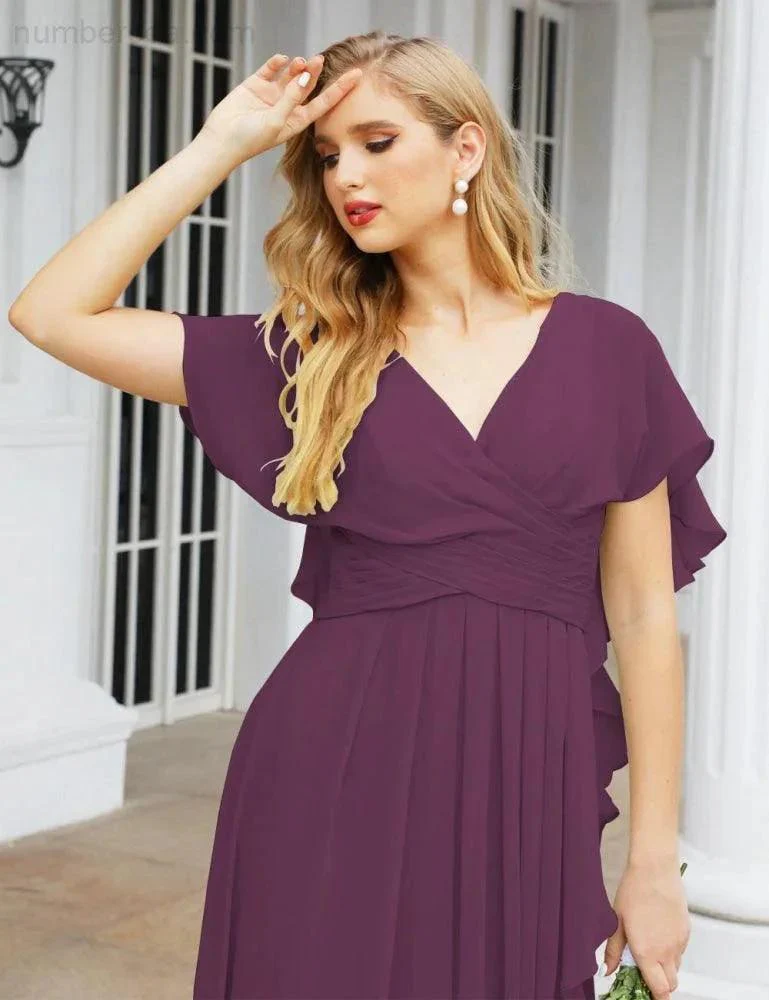 Numbersea Bridesmaid Dresses Backless Formal Prom Gowns for Evening Party Mother of The Bride Dress 28040 - Image 93