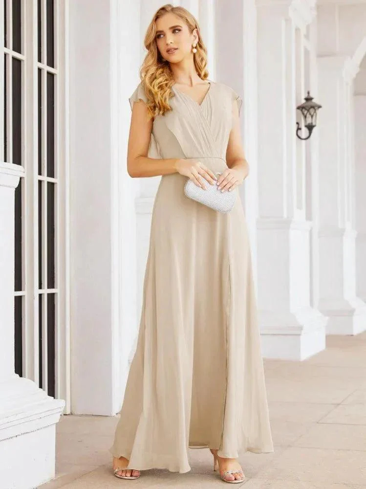 Sunnderly Bridesmaid Dresses Cape Formal Prom Dress Open Back Gowns for Mother of The Bride SY28058 - Image 103