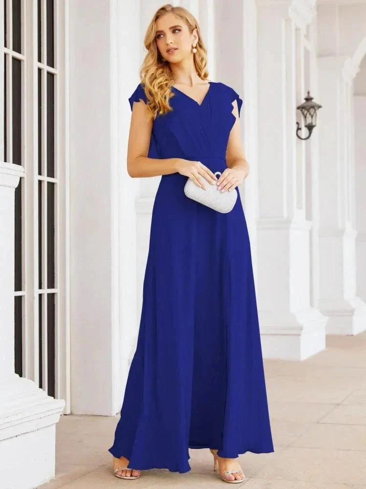 Sunnderly Bridesmaid Dresses Cape Formal Prom Dress Open Back Gowns for Mother of The Bride SY28058 - Image 109