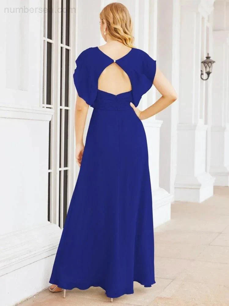 Sunnderly Bridesmaid Dresses Cape Formal Prom Dress Open Back Gowns for Mother of The Bride SY28058 - Image 110