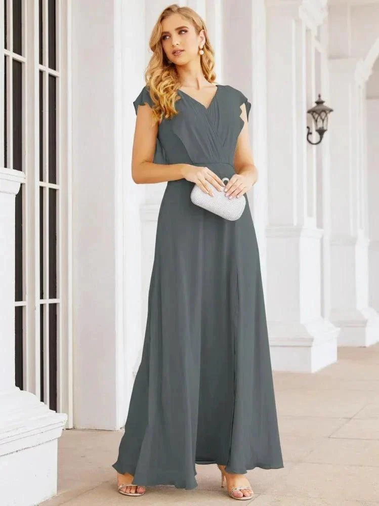 Sunnderly Bridesmaid Dresses Cape Formal Prom Dress Open Back Gowns for Mother of The Bride SY28058 - Image 112