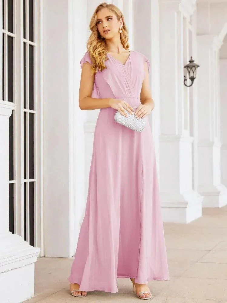 Sunnderly Bridesmaid Dresses Cape Formal Prom Dress Open Back Gowns for Mother of The Bride SY28058 - Image 115