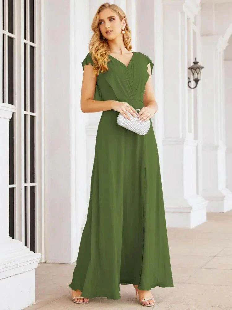 Sunnderly Bridesmaid Dresses Cape Formal Prom Dress Open Back Gowns for Mother of The Bride SY28058 - Image 19