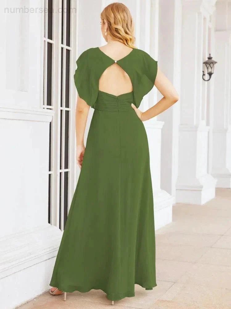 Sunnderly Bridesmaid Dresses Cape Formal Prom Dress Open Back Gowns for Mother of The Bride SY28058 - Image 20