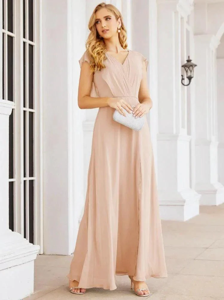 Sunnderly Bridesmaid Dresses Cape Formal Prom Dress Open Back Gowns for Mother of The Bride SY28058 - Image 22