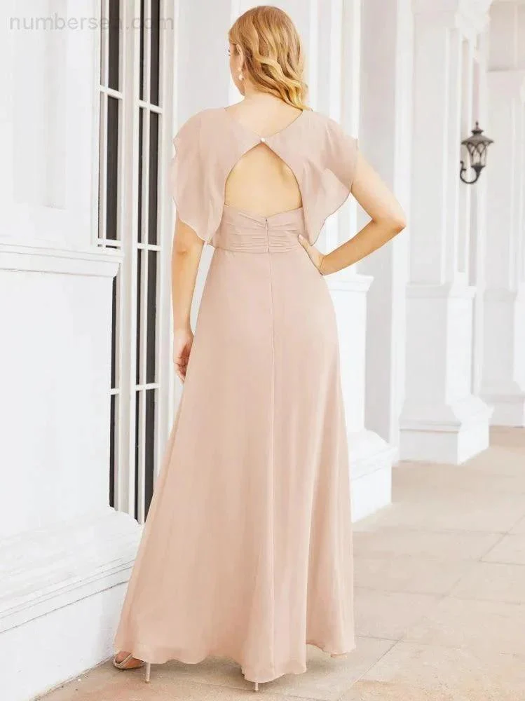 Sunnderly Bridesmaid Dresses Cape Formal Prom Dress Open Back Gowns for Mother of The Bride SY28058 - Image 23