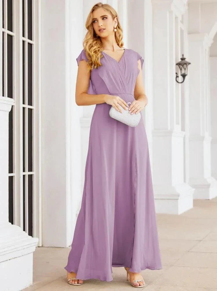 Sunnderly Bridesmaid Dresses Cape Formal Prom Dress Open Back Gowns for Mother of The Bride SY28058 - Image 61