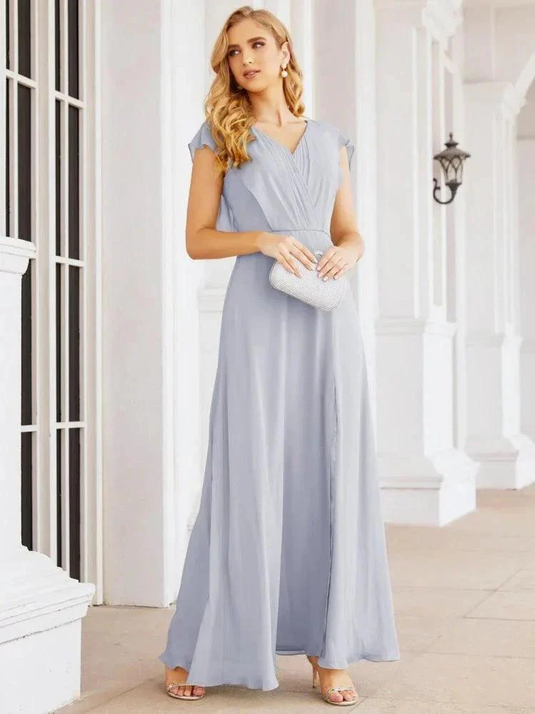 Sunnderly Bridesmaid Dresses Cape Formal Prom Dress Open Back Gowns for Mother of The Bride SY28058 - Image 7