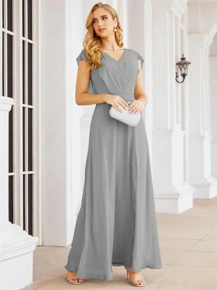 Sunnderly Bridesmaid Dresses Cape Formal Prom Dress Open Back Gowns for Mother of The Bride SY28058 - Image 73