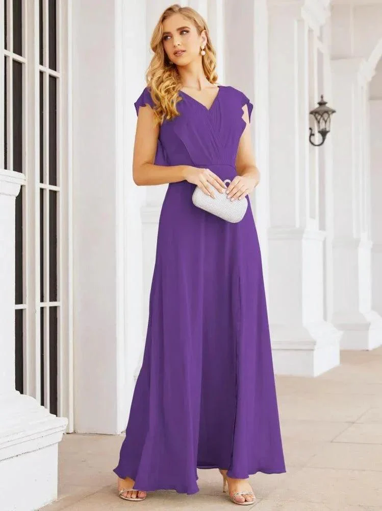 Sunnderly Bridesmaid Dresses Cape Formal Prom Dress Open Back Gowns for Mother of The Bride SY28058 - Image 82