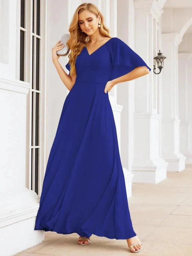 Numbersea Bridesmaid Dresses for Wedding Formal Evening Party Prom Gown with Cape 28050 - Image 109