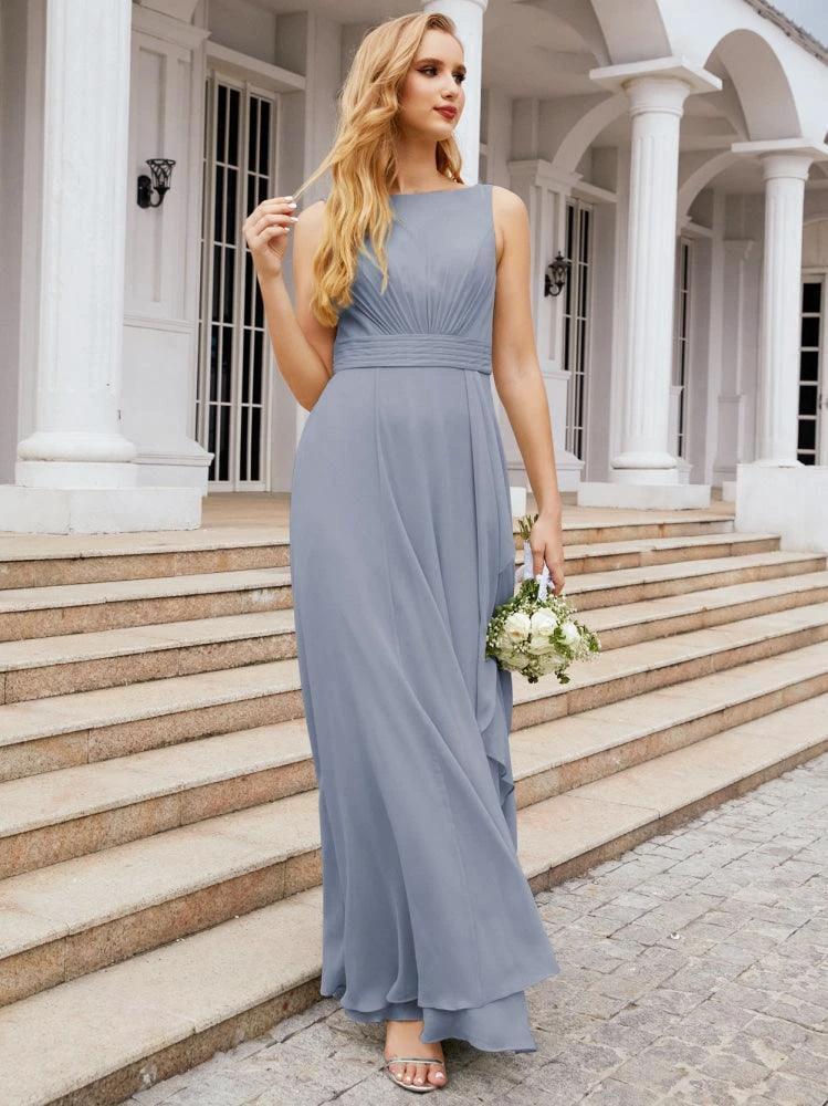 Numbersea Bridesmaid Dresses for Wedding Ruffles Long Formal Prom Gowns 28039 - Image 10
