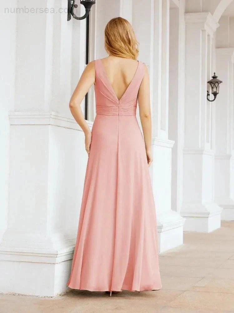 Numbersea Bridesmaid Dresses for Wedding Ruffles Long Formal Prom Gowns 28039 - Image 119