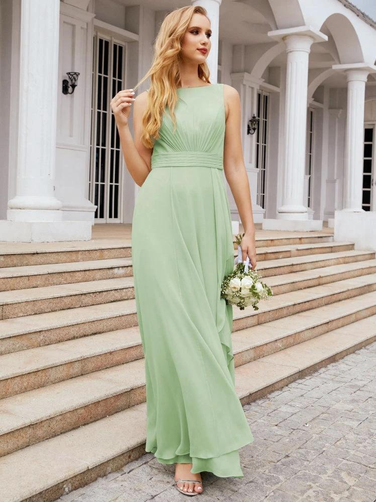 Numbersea Bridesmaid Dresses for Wedding Ruffles Long Formal Prom Gowns 28039 - Image 13