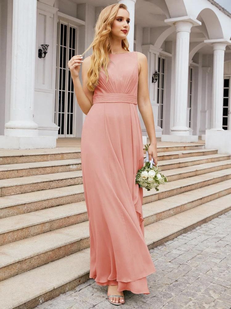Numbersea Bridesmaid Dresses for Wedding Ruffles Long Formal Prom Gowns 28039 - Image 16