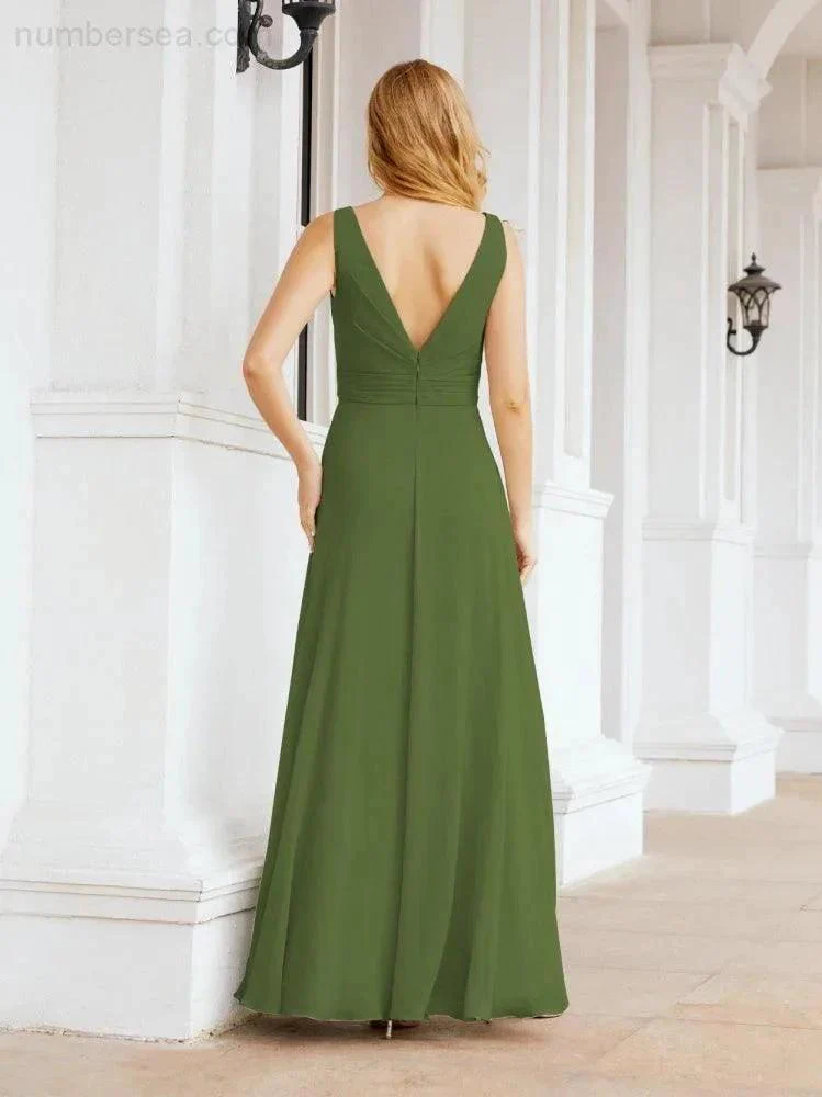Numbersea Bridesmaid Dresses for Wedding Ruffles Long Formal Prom Gowns 28039 - Image 20