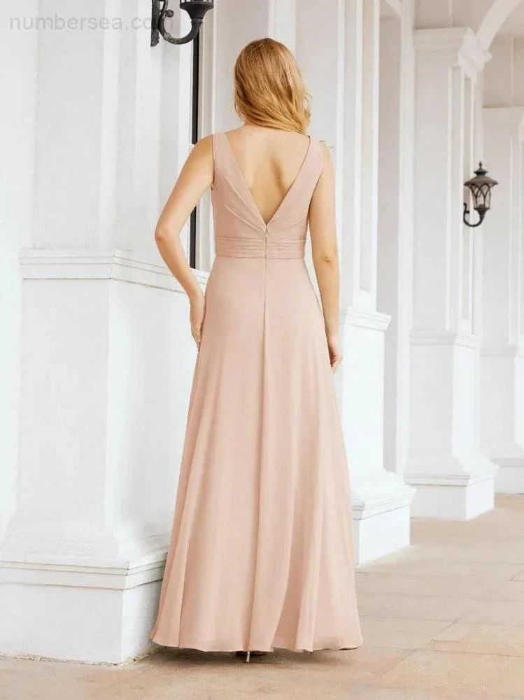 Numbersea Bridesmaid Dresses for Wedding Ruffles Long Formal Prom Gowns 28039 - Image 23